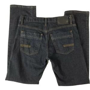 Calvin Klein Jeans 5 Pocket Mid Rise Straight Leg Dark Wash 30
